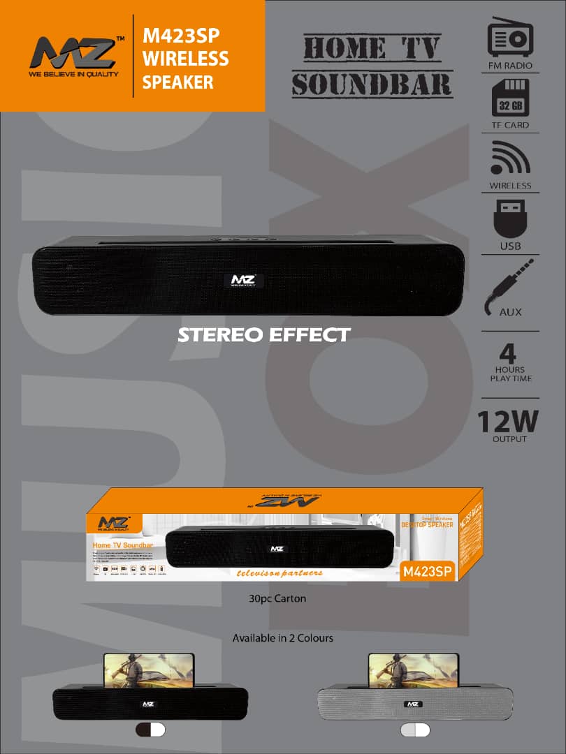 MZ M423SP (Portable Home TV SOUNDBAR) Dynamic Thunder Sound 2400mAh Battery 10 W Bluetooth Soundbar