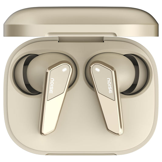 Noise Earbuds N1 Pro Truly Wireless Earbuds with Metallic Finish, ANC(Upto 30Db), 60H of Playtime, Dual Pairing, Instacharge(10 Min=200 Min), BT V5.3(Chrome Beige)