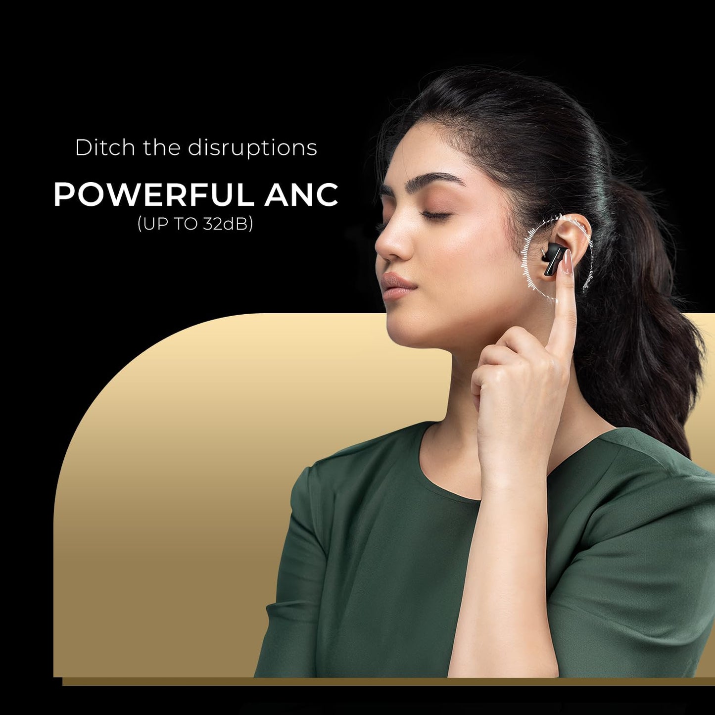 Noise Earbuds N1 Pro Truly Wireless Earbuds with Metallic Finish, ANC(Upto 30Db), 60H of Playtime, Dual Pairing, Instacharge(10 Min=200 Min), BT V5.3(Chrome Beige)