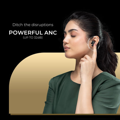 Noise Earbuds N1 Pro Truly Wireless Earbuds with Metallic Finish, ANC(Upto 30Db), 60H of Playtime, Dual Pairing, Instacharge(10 Min=200 Min), BT V5.3(Chrome Beige)