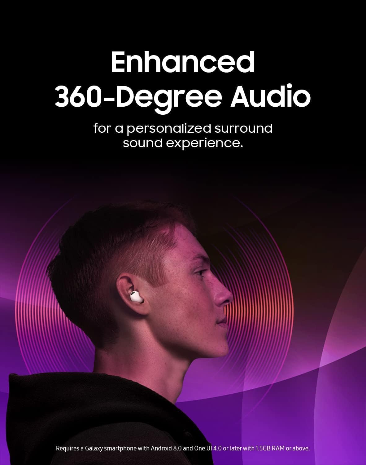 Buds2 Pro, with Innovative AI Features, Bluetooth Truly Wireless in Ear Earbuds with Noise Cancellation Compatible Samsng (Black)