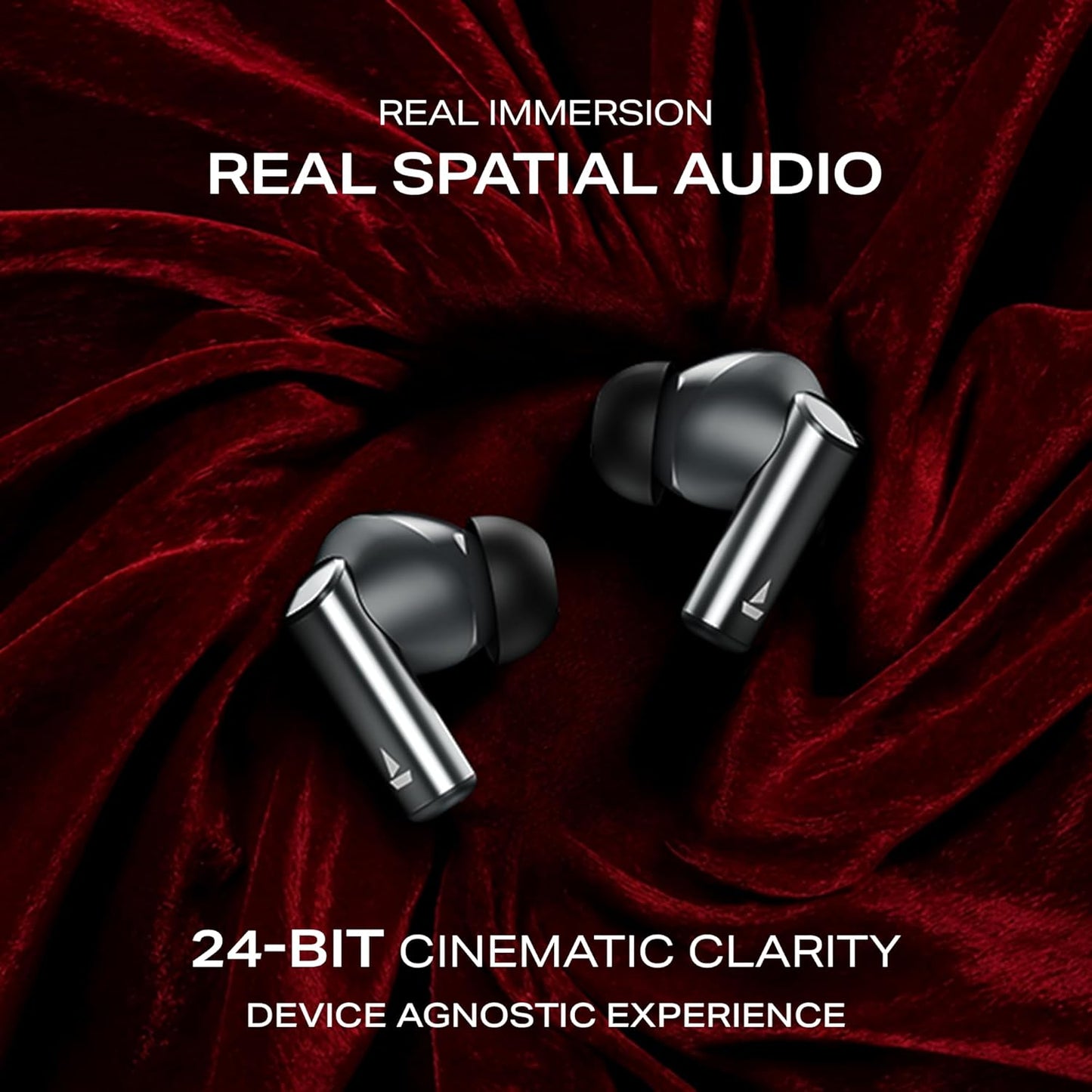 boAt Airdopes Prime 701 ANC (2025 Launch),46dB Hybrid ANC, 50Hr Battery, Real Spatial Audio,Multidevice Connect,App Support, Bluetooth Earbuds, TWS Ear Buds Wireless Earphones with mic (Zinc White)