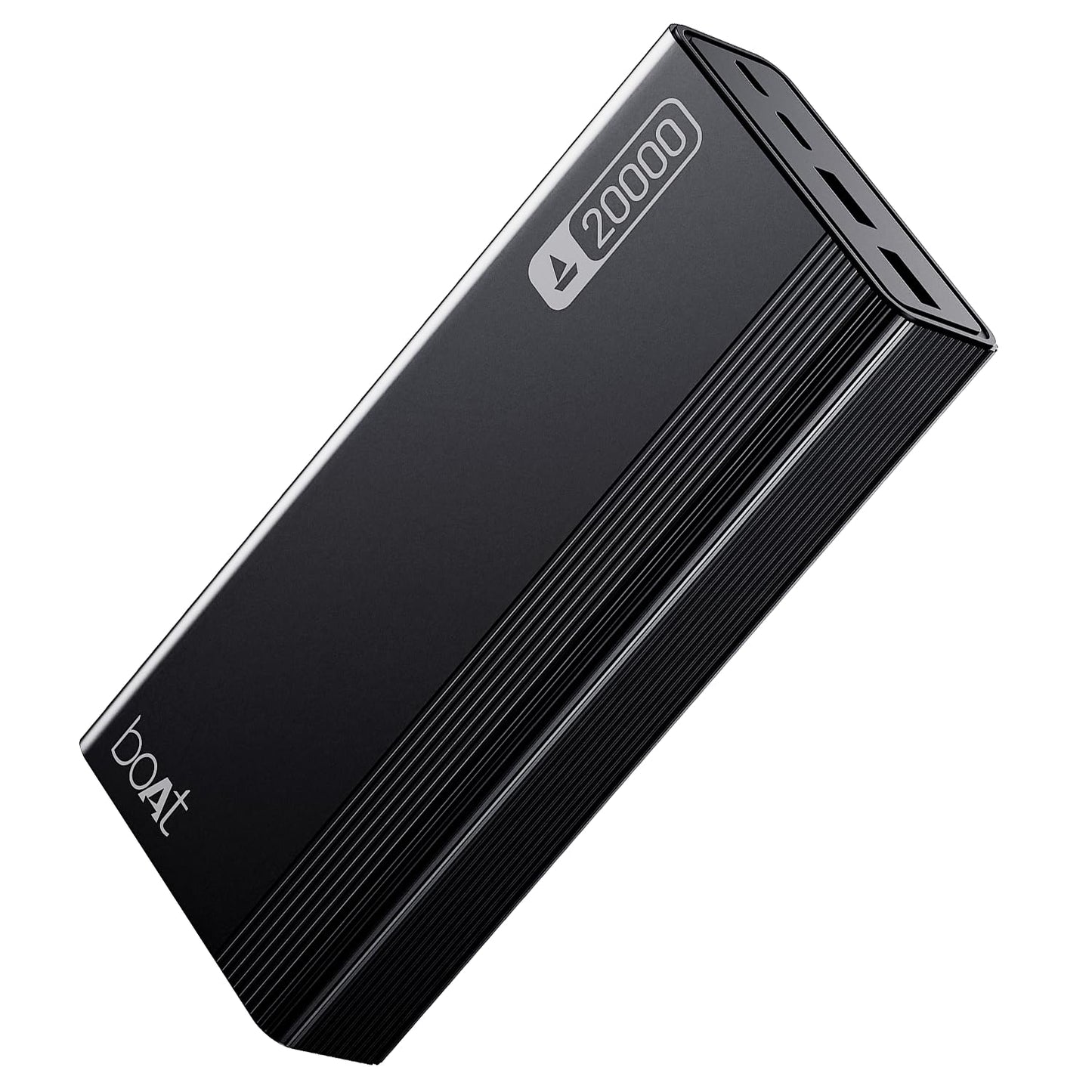 boAt Energyshroom PB401 20000mAh Power Bank| Micro USB Type-C Input(2-Way Input Ports), 22.5W, 3X Output Ports, Compatible with Tablets, Smartphones, Earbuds, Smartwatch (Carbon Black)