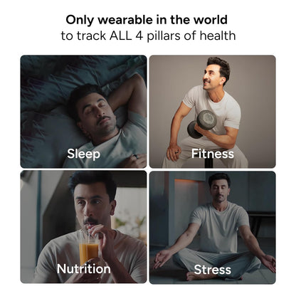 Gabit Smart Ring | Health Tracker, 7+ Day Battery | Sleep, Fitness, Nutrition, Stress | Buy Sizing Kit First | Calorie Tracking for Weight Loss | Smart Ring for Men & Women | Titanium, Matte Silver 6