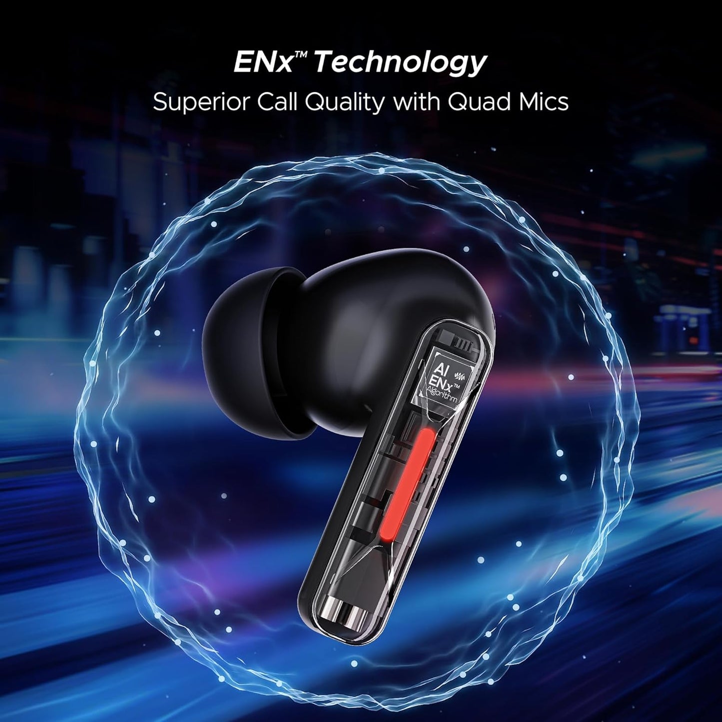 boAt Airdopes Drift TWS in Ear Earbuds, 40hrs Playback, Beast Mode(40ms Latency), 4 Mics with ENx, Car-Shaped ID with RGB LEDs, ASAP Charge, IWP Tech, BT v5.4 & IPX4 Resistance(Black Sabre) Visit the boAt Store