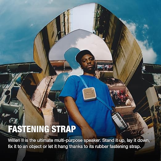 Marshall Willen II Portable Bluetooth Speaker with 17+ Hours of Portable Playtime, Dust & Waterproof (IP67) - Cream.