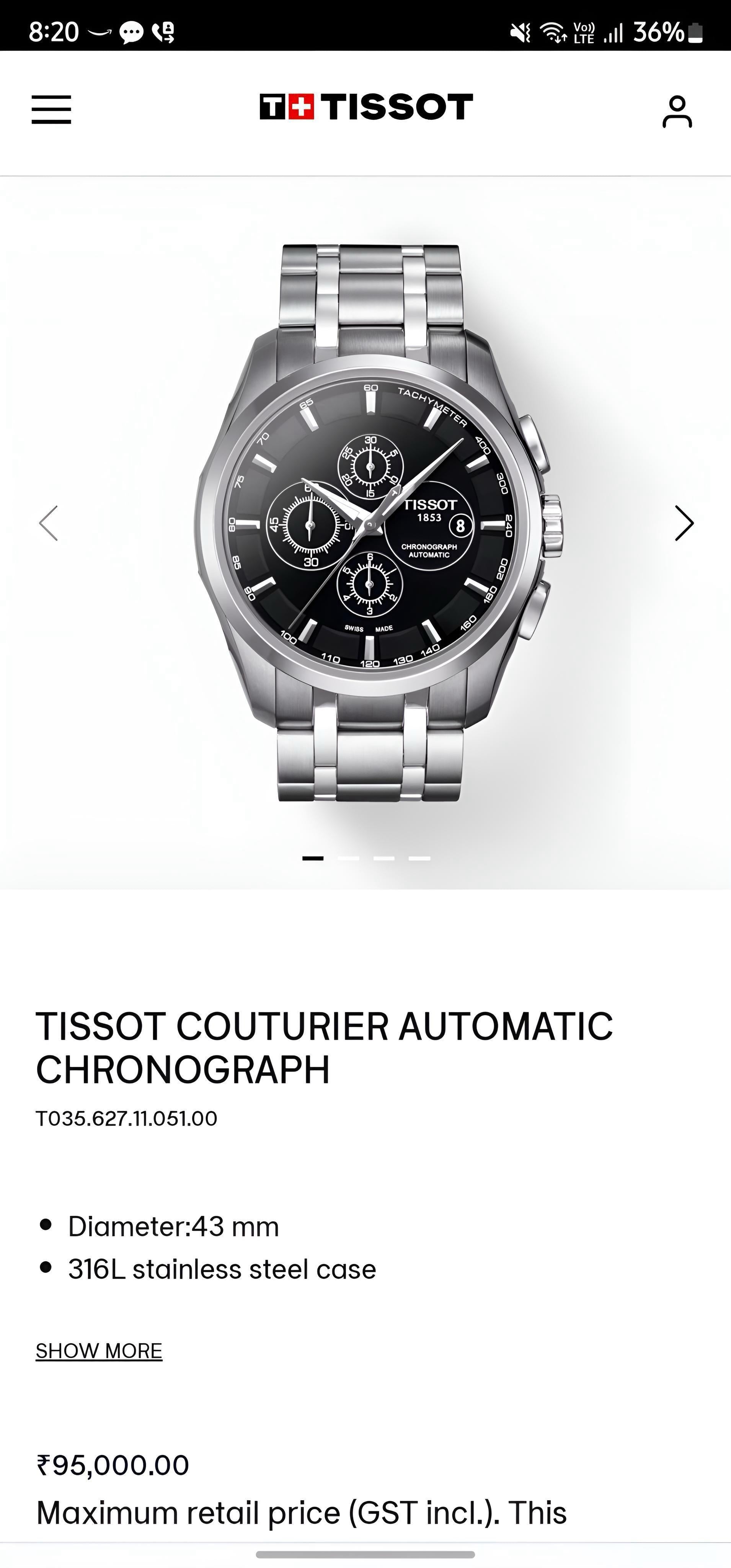 TISSOT 1853