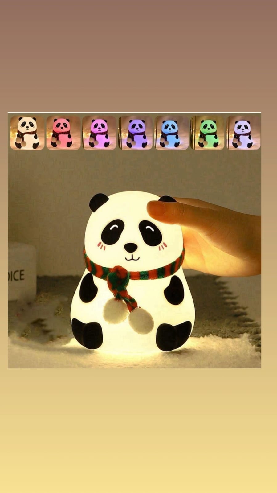 Cute Panda Night Light