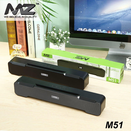YU:TH GLOBAL i-Zoll MZ M51 (Portable Home TV SOUNDBAR) Dynamic Thunder Sound 2200mAh 10W Battery Bluetooth Soundbar (Black, Stereo Channel)