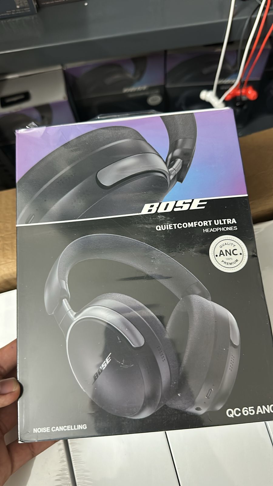 Bose New QuietComfort Ultra Wireless Noise Cancelling Headphones with Spatial Audio, Over-The-Ear Headphones with Mic, Up to 24 Hours of Battery Life, Black